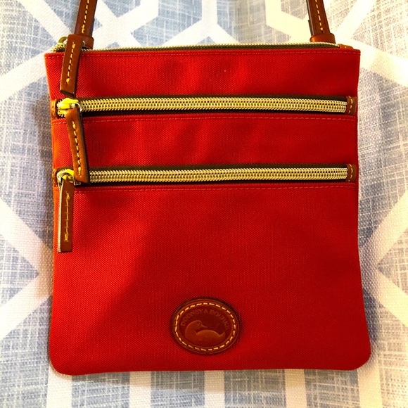 Dooney & Bourke Handbags - Dooney & Bourke Nylon Triple Zip Crossbody Bag